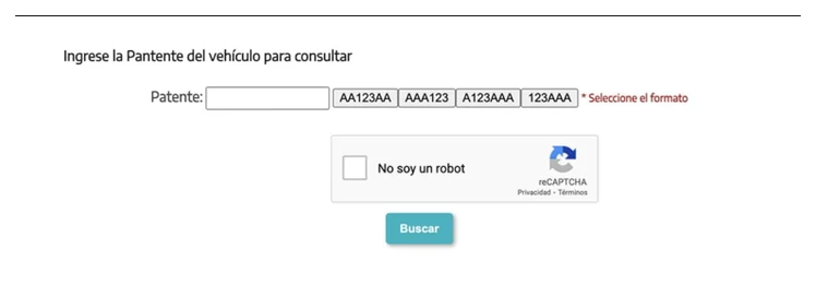 Paso 2 para consultar o cambiar el turno de la VTV en Lobos